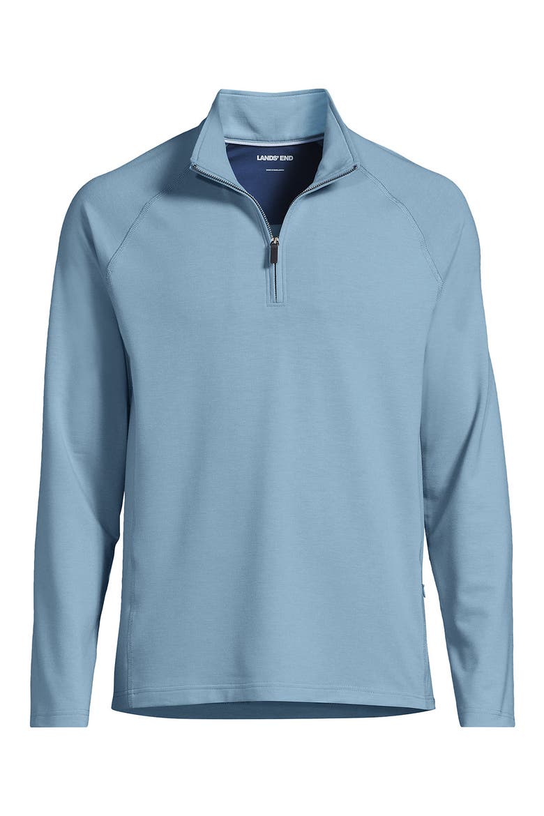 Long Sleeve Raglan Hybrid Quarter Zip, Alternate, color, Light Storm Blue