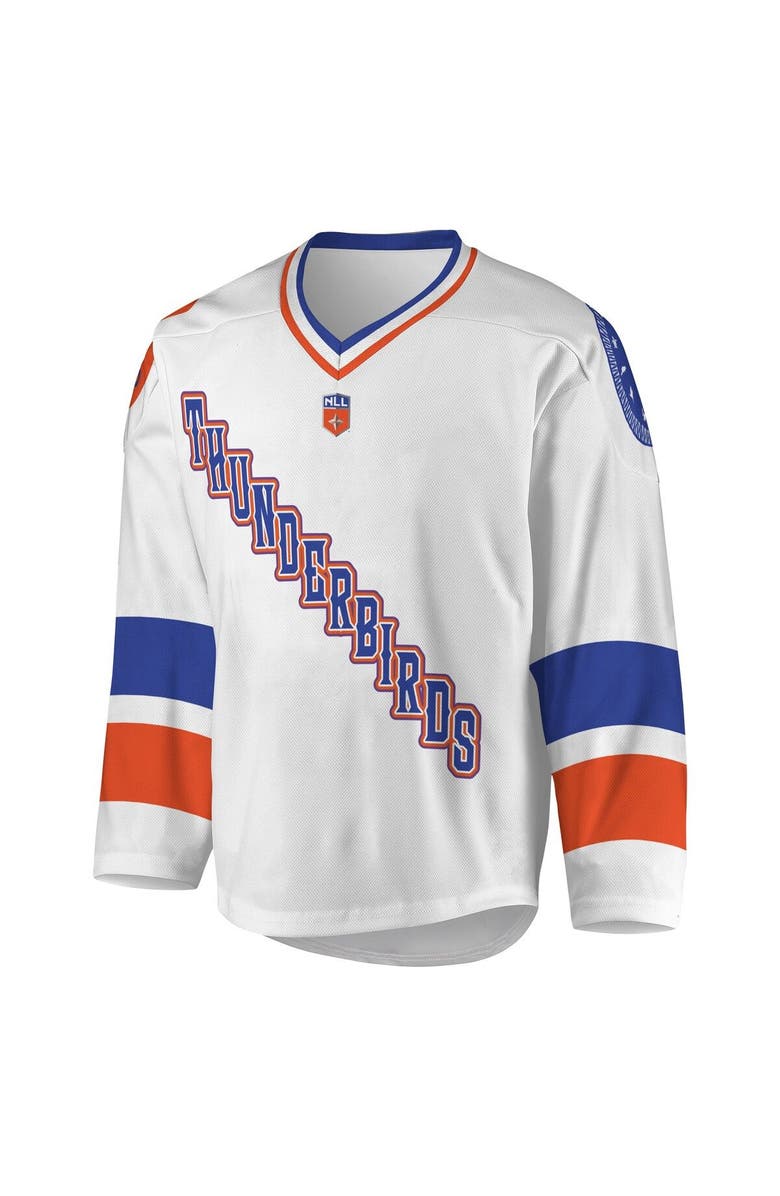 ADPRO Sports Youth White/Purple Halifax Thunderbirds Replica Jersey, Alternate, color, White