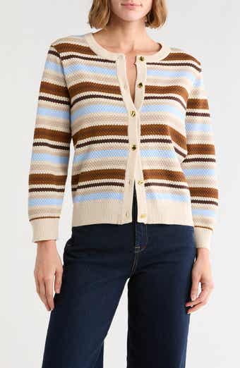 Striped Button Cardigan