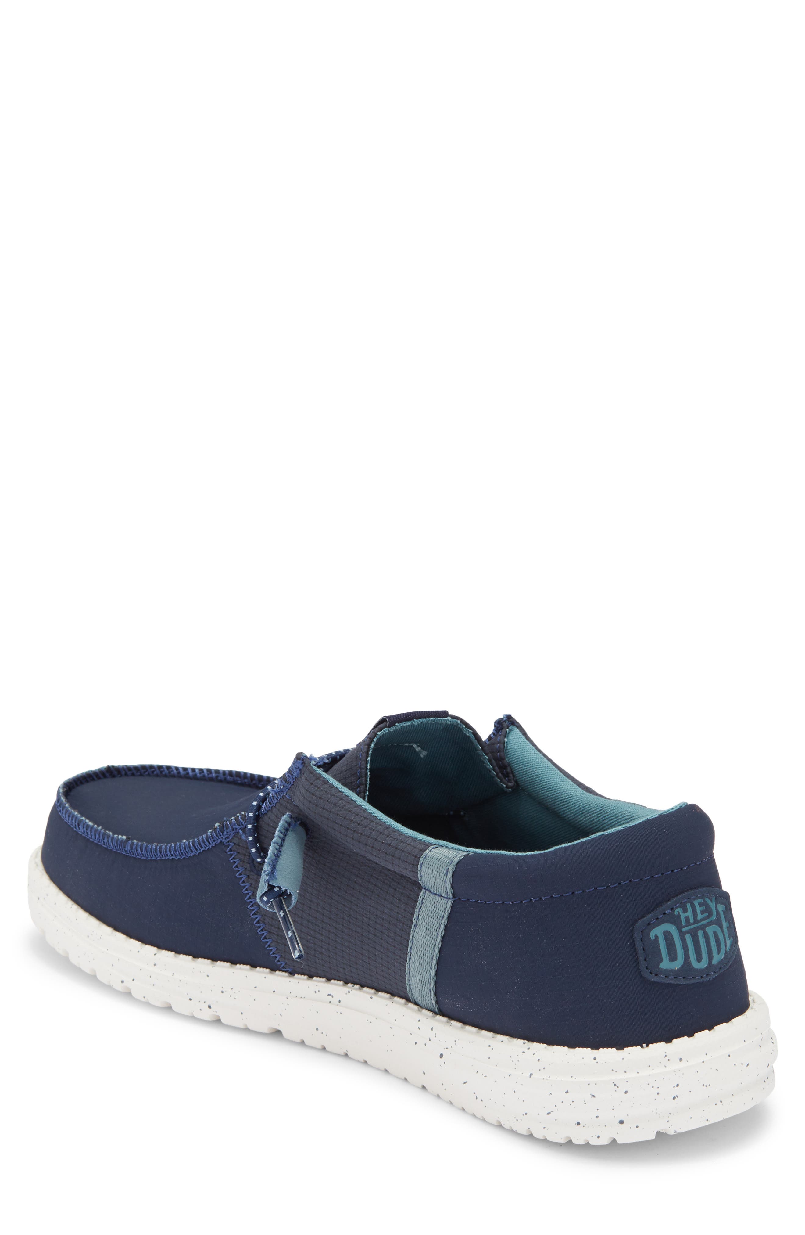 Hey Dude Wally Sneaker, Alternate, color, Navy