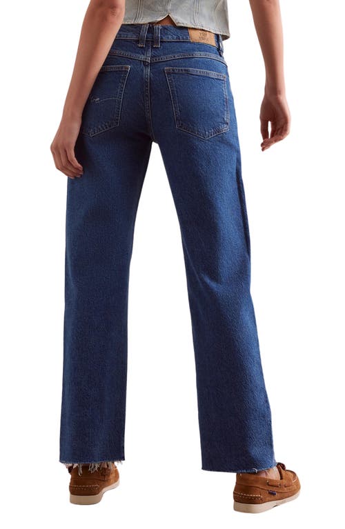 Free People We The Free Risk Taker Raw Hem Straight Leg Jeans In Be Bold