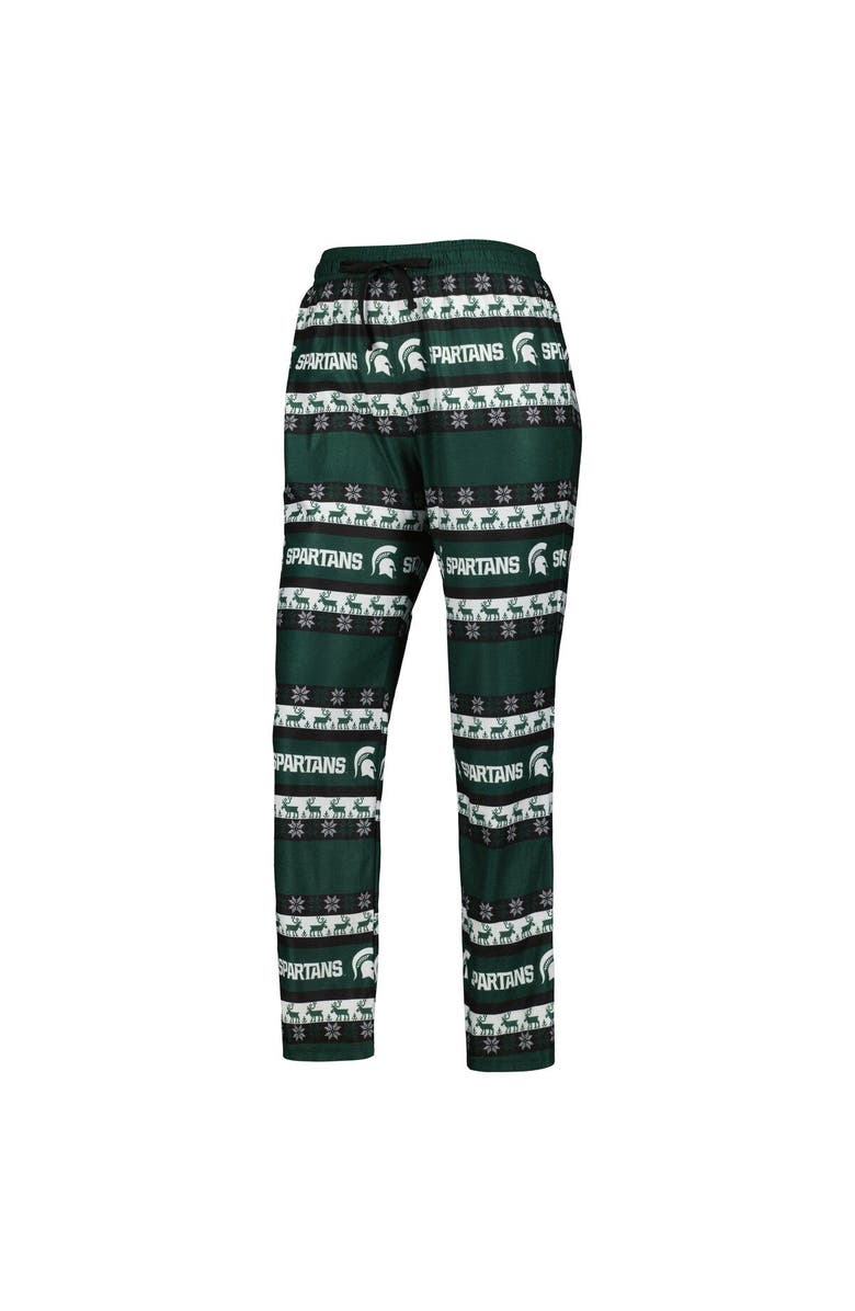 FOCO Women's FOCO Green Michigan State Spartans Ugly Long Sleeve T-Shirt & Pajama Pants Sleep Set, Alternate, color,