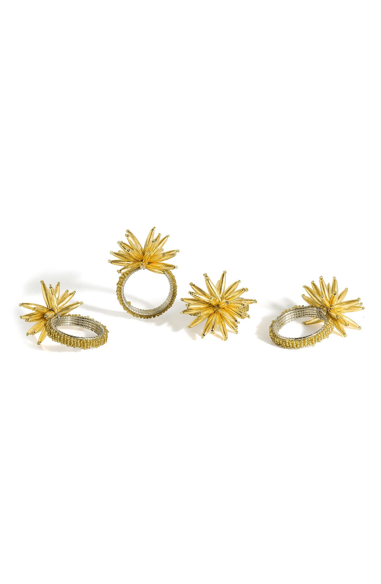 Tiramisu Gilden Golden Set of 4 Napkin Rings