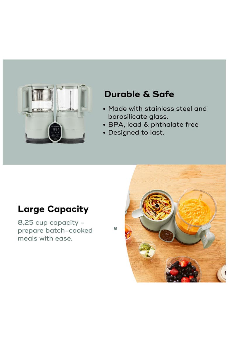 Duo Meal Glass Pro Baby Food Maker, Alternate, color, CELADON GREEN