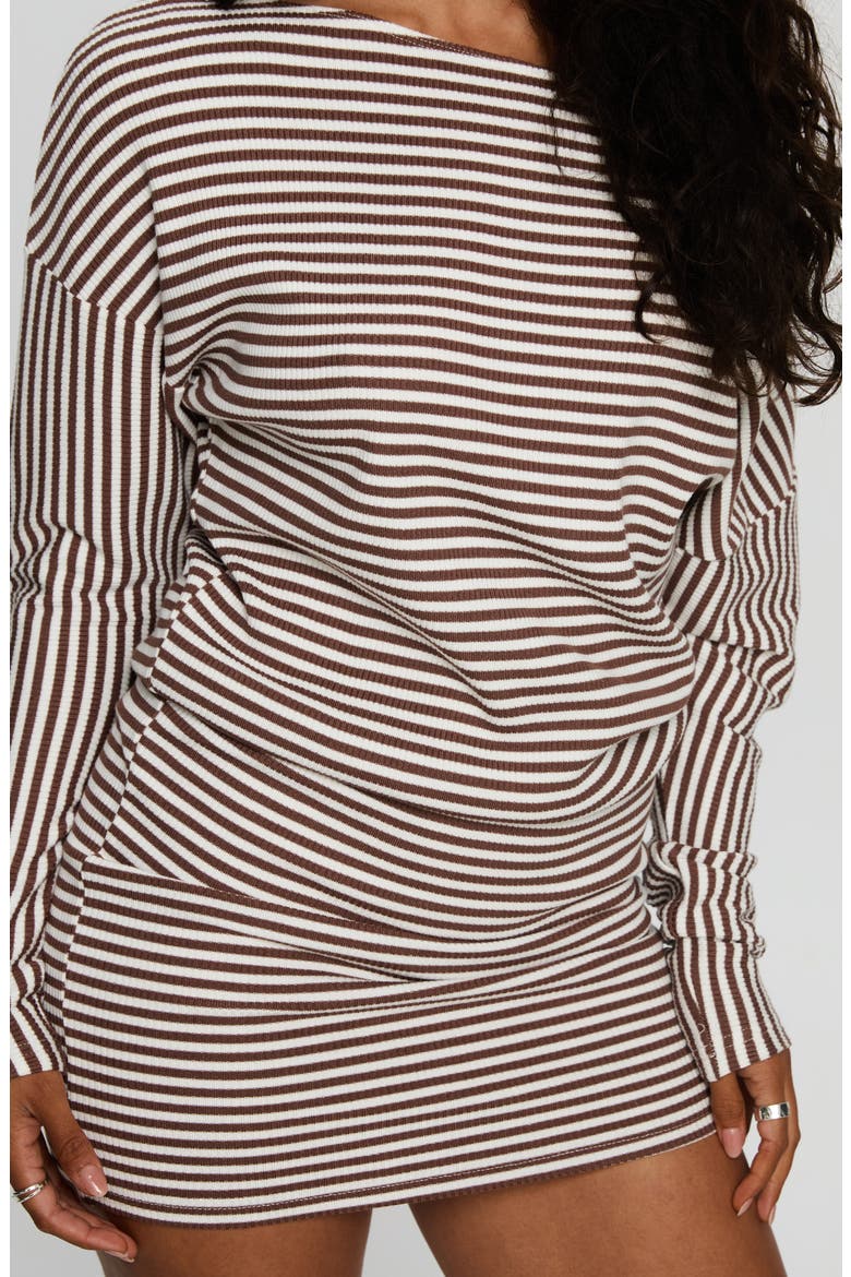 Caia Off the Shoulder Long Sleeve Minidress, Alternate, color, MULTI