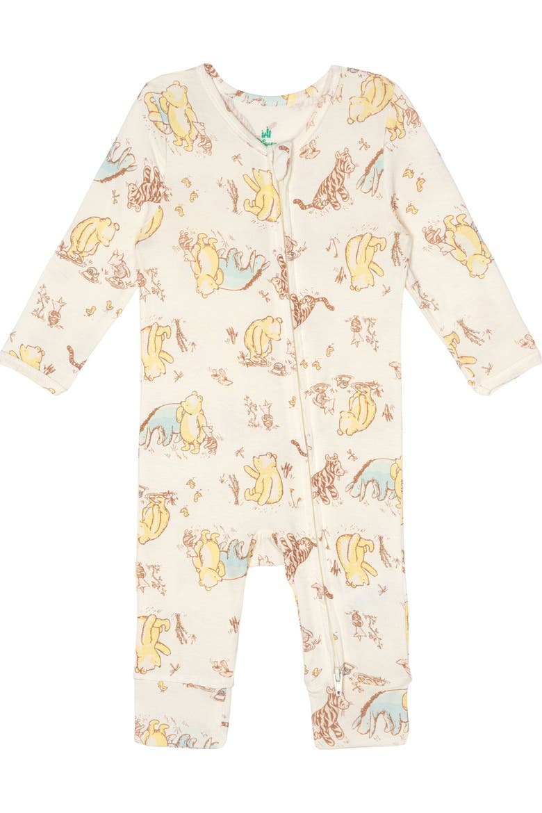 Winnie the Pooh Zip-Up One Piece Sleepwear, Main, color, Winnie the Pooh Tusk