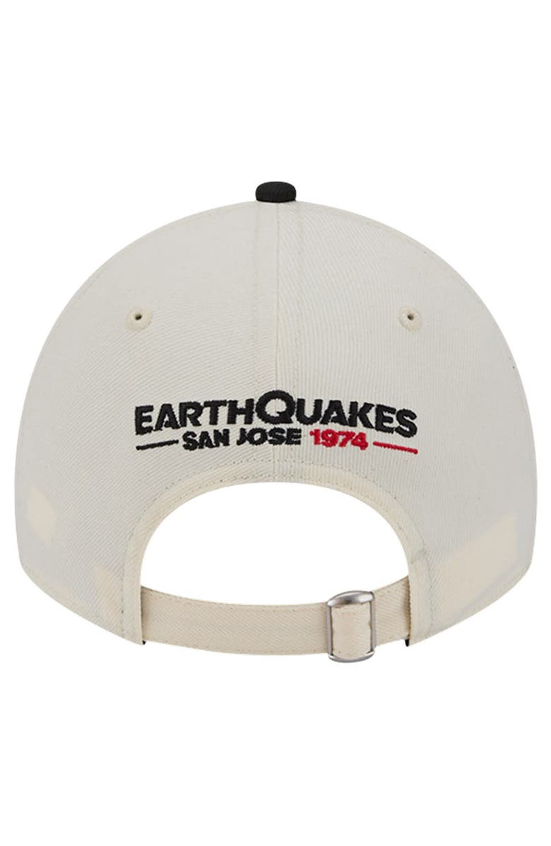 New Era Men's New Era White San Jose Earthquakes 2024 Kick Off Collection 9TWENTY Adjustable Hat, Alternate, color,