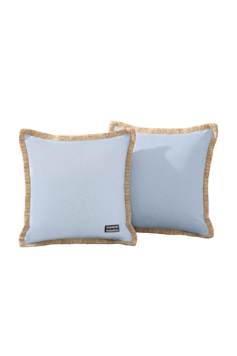 Amelia Square Outdoor Pillow 2-Piece Set, Main, color, Light Blue