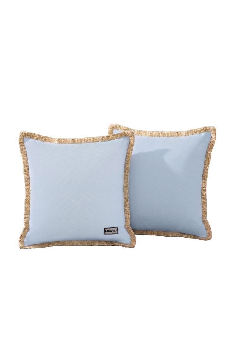 Hunter Amelia Square Outdoor Pillow 2-Piece Set, Main, color, Light Blue