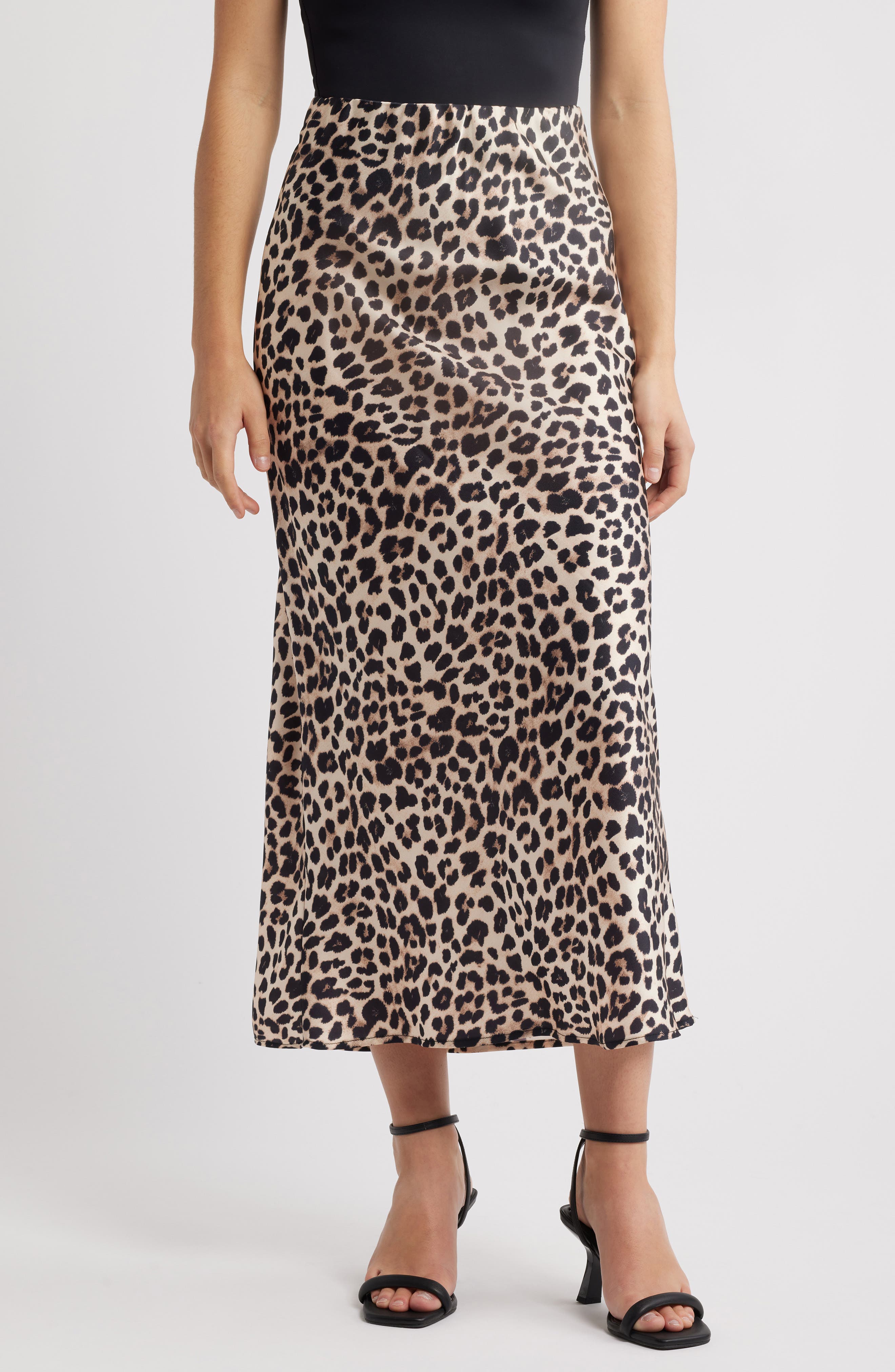 mid length leopard skirts near me