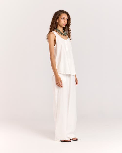 Romy Summer Tank In White