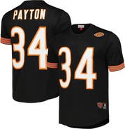 Mitchell & Ness Men's Mitchell & Ness Walter Payton Black Chicago Bears Retired Player Name & Number Mesh Top