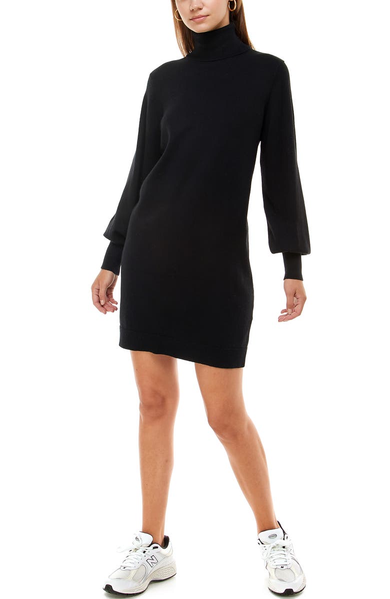 WAYF Morela Long Sleeve Turtleneck Sweater Dress, Alternate, color,