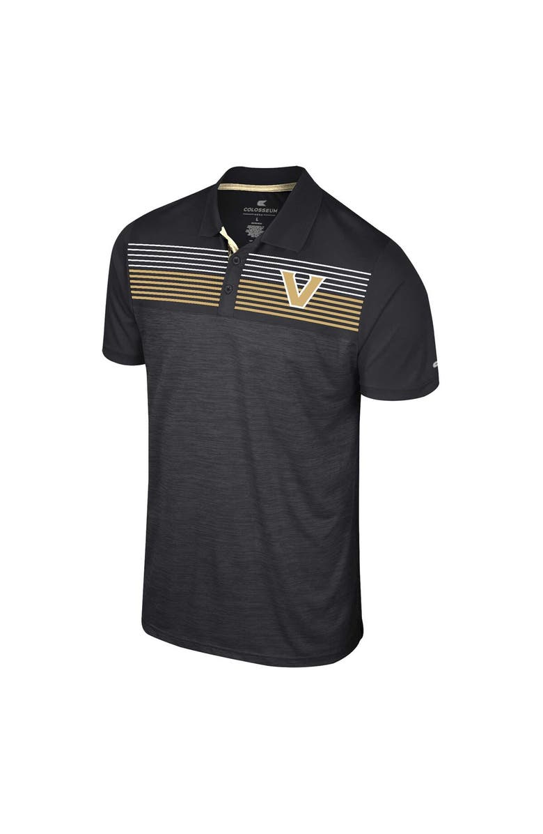 COLOSSEUM Men's Colosseum Black Vanderbilt Commodores Langmore Polo, Alternate, color, Black