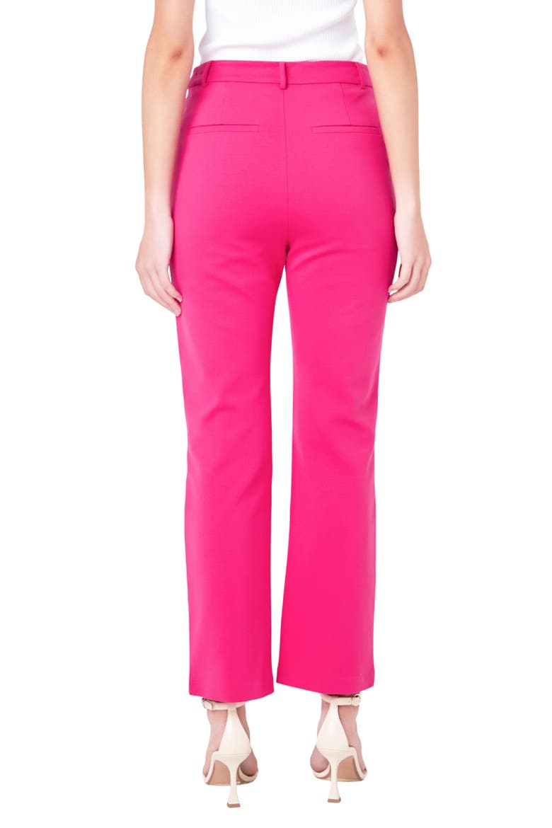High Waist Straight Leg Pants, Alternate, color, FUCHSIA