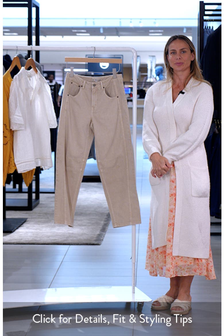 High Waist Ankle Barrel Jeans video