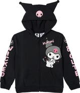 Hello Kitty Hooded Ears Fleece Zip-Up Hoodie