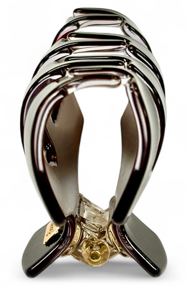 Ficcare Mae Jaw Clip, Alternate, color, Chocolate