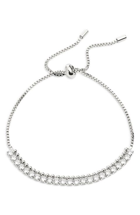 Cubic Zirconia Adjustable Tennis Bracelet