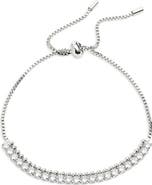 Nordstrom Cubic Zirconia Adjustable Tennis Bracelet