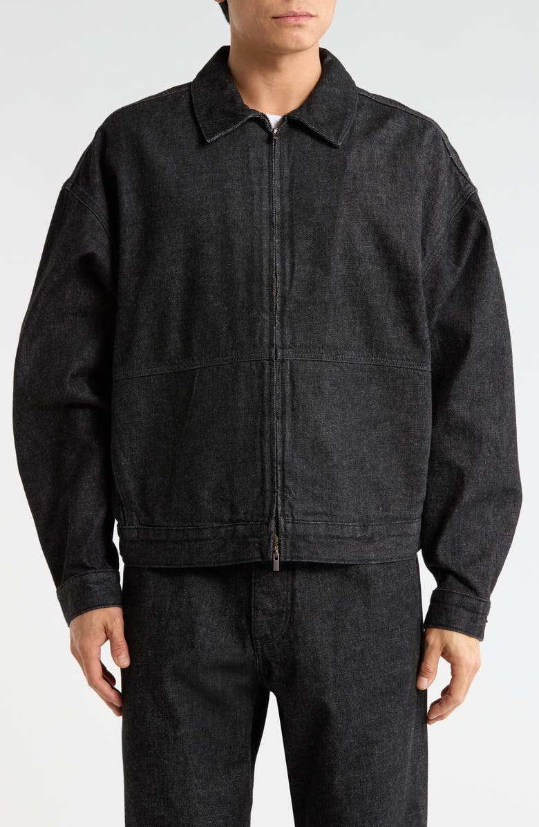 Fear of God Essentials Denim Work Jacket, Alternate, color, Vintage Black