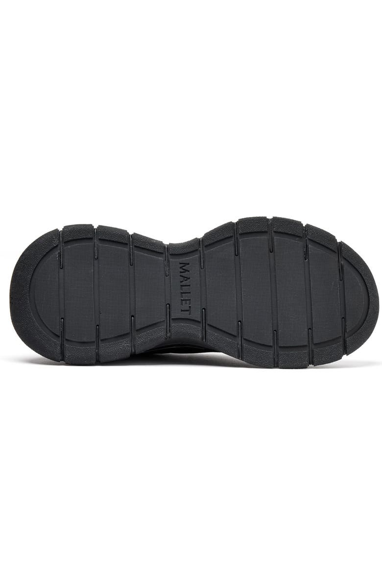 MALLET Alton Leather And Mesh Trainers, Alternate, color, Black