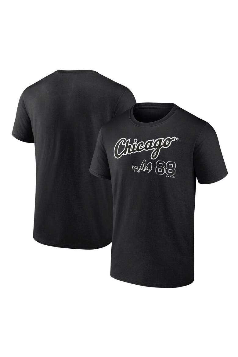Men's Fanatics Branded Luis Robert Black Chicago White Sox Player Name & Number T-Shirt, Main, color, Black