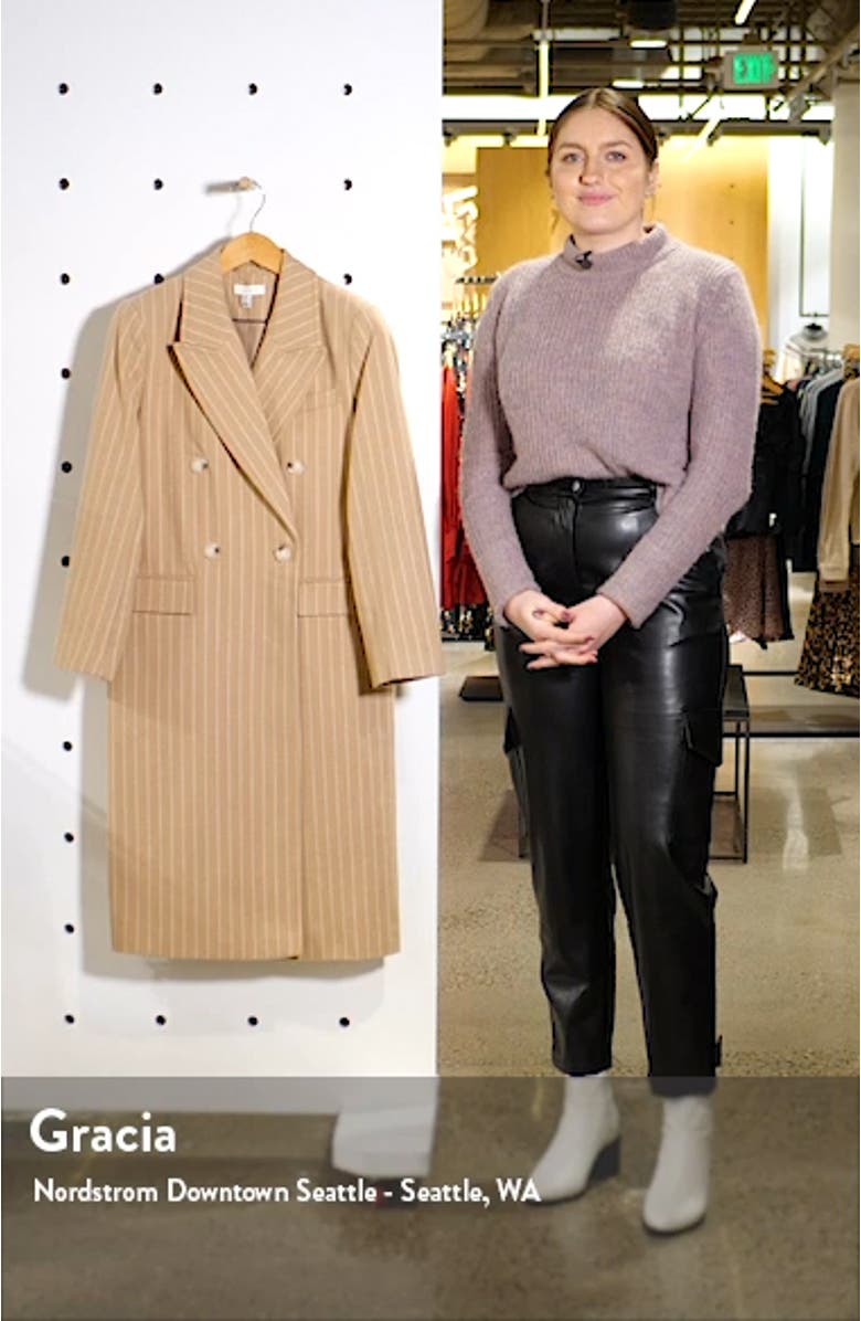 Pinstripe Longline Jacket, sales video thumbnail