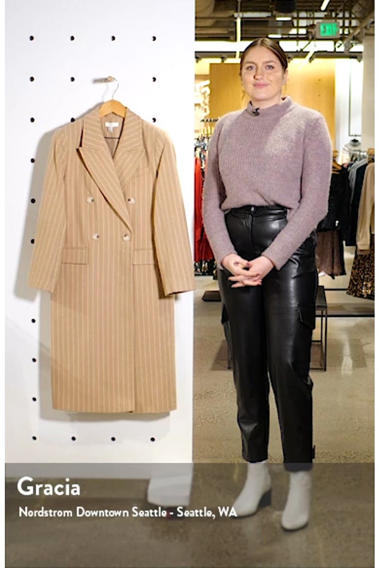 Pinstripe Longline Jacket video