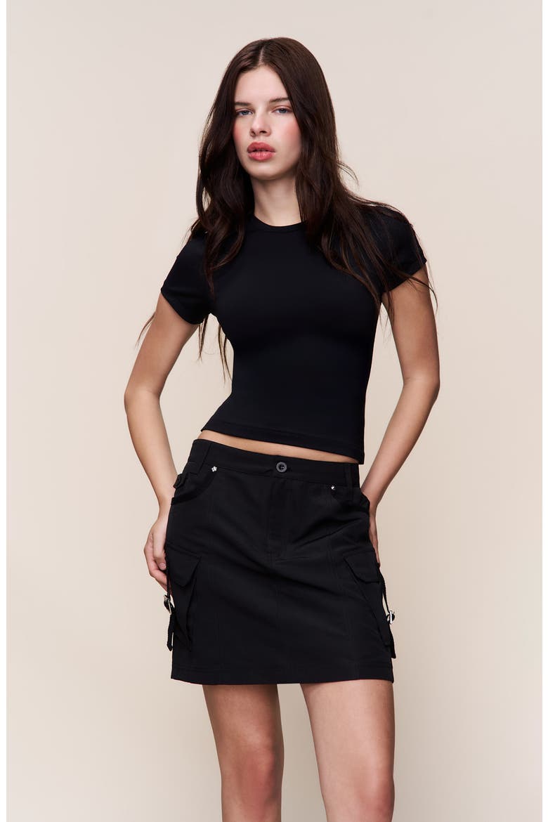 Hunter Cargo Skirt, Main, color, Black