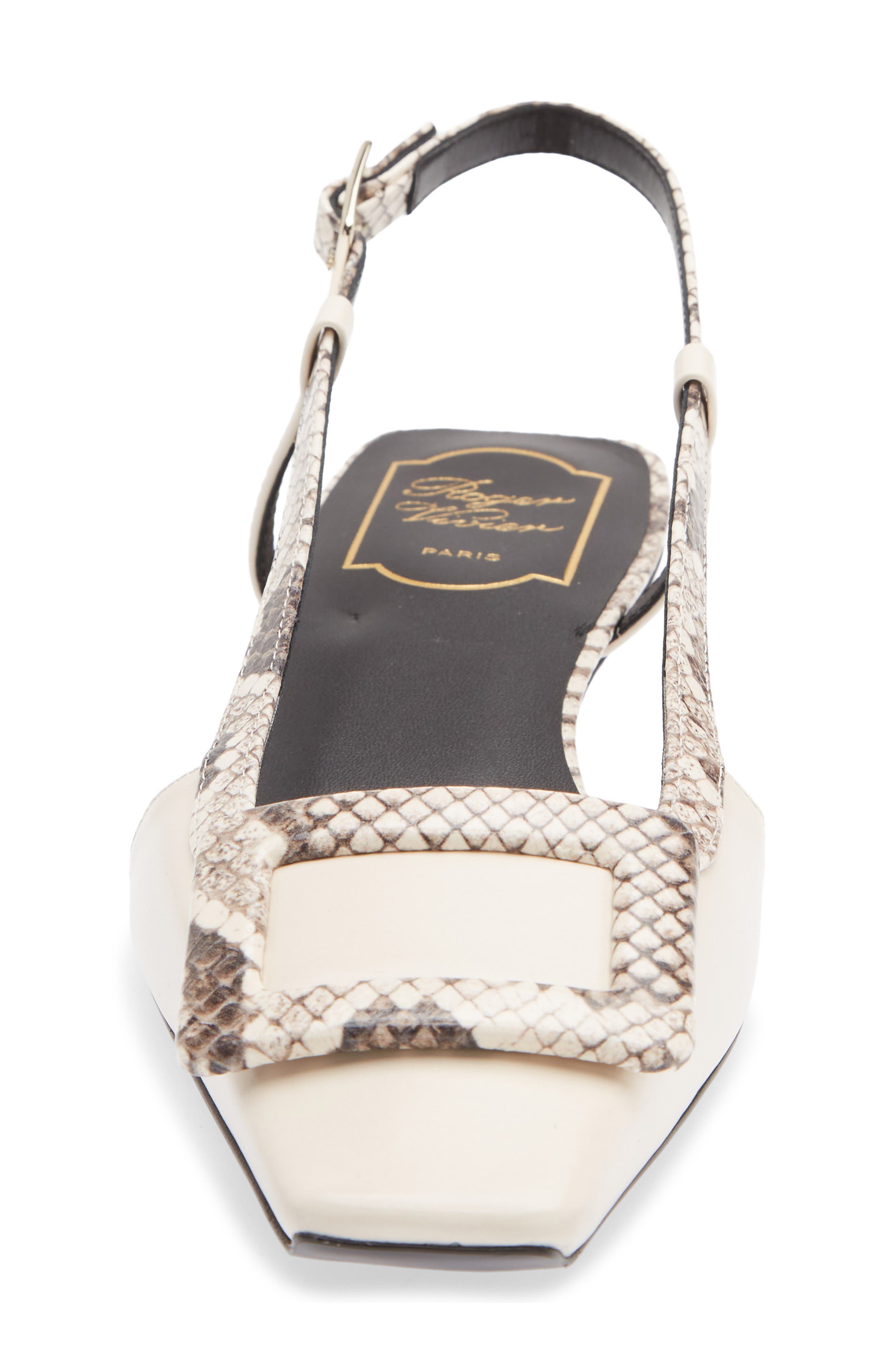 Belle Vivier Slingback Flat, Alternate, color, CIRE