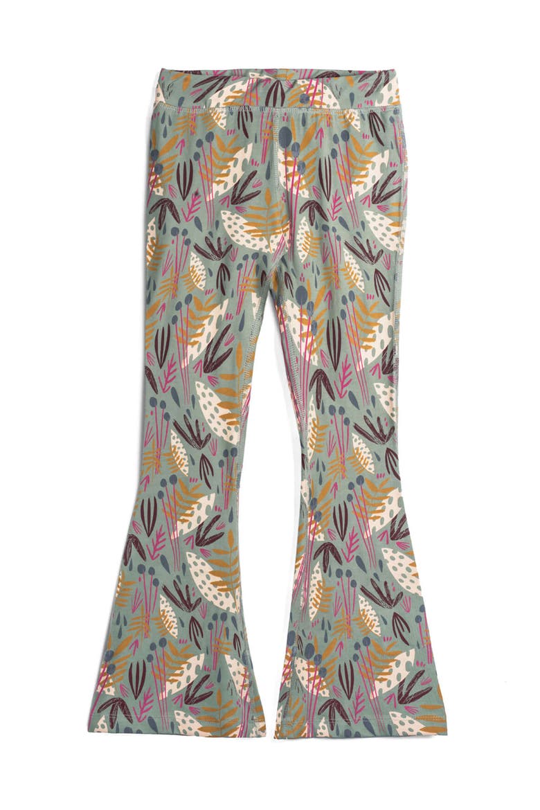 Organic Cotton Print Flare Leggings, Main, color, Whimsy