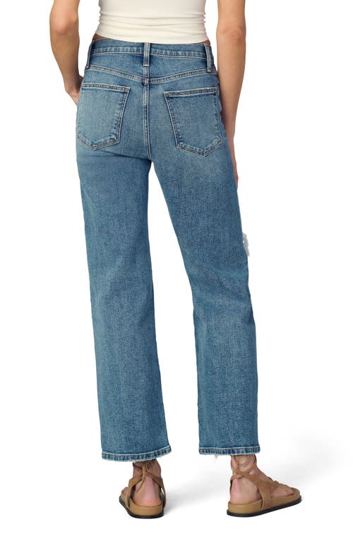 Joe's Jeans The Blake High Rise Wide Leg Crop Jeans In Blue