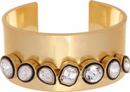 Reiss Cressida Crystal & Enamel Cuff Bracelet