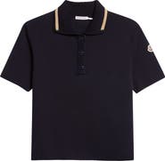 Moncler Knit Collar Cotton Polo