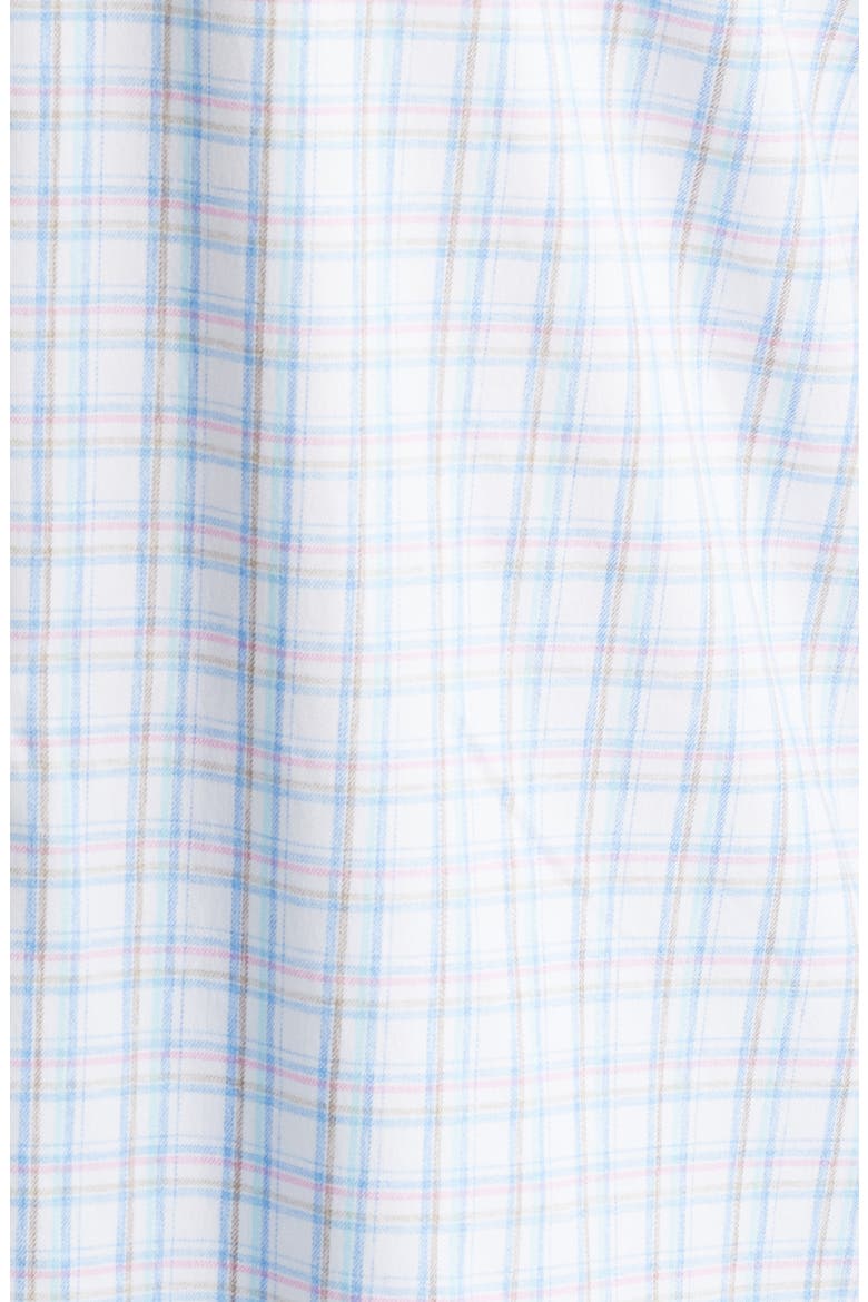 Salvadore Plaid Everyday Performance Button-Up Shirt, Alternate, color, WHITE
