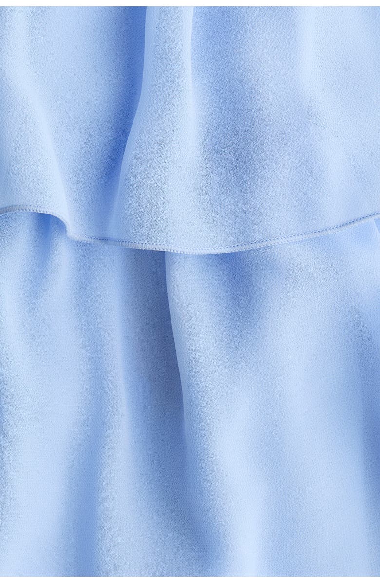 H&M Tiered chiffon dress, Alternate, color, Light Blue
