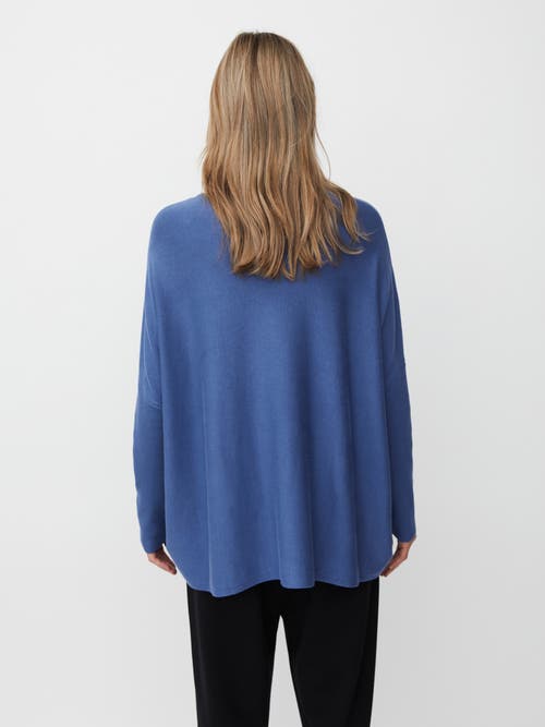 Masai Copenhagen Long Sleeve Round Neck Knit Sweater In Blue