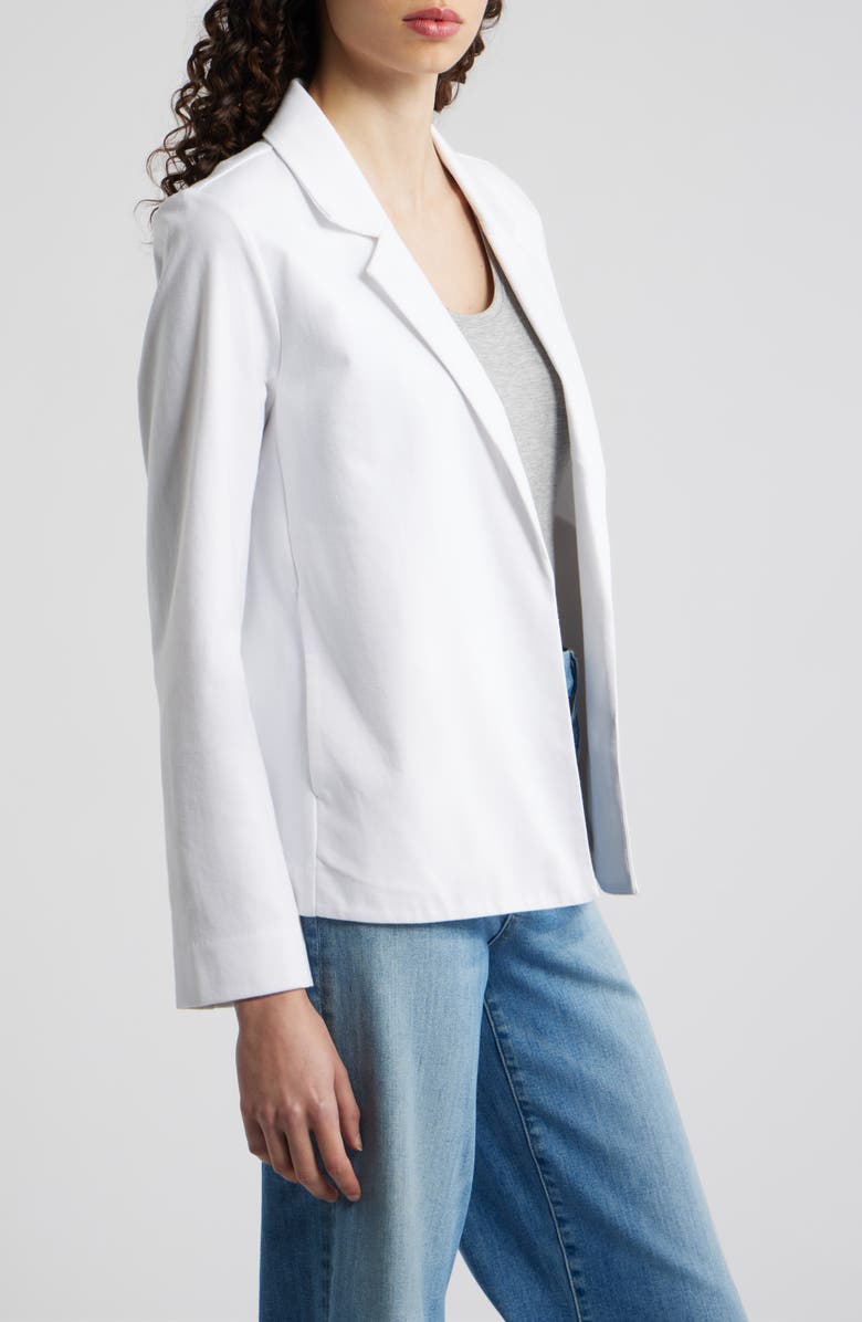 Eileen Fisher Open Front Blazer, Alternate, color, White