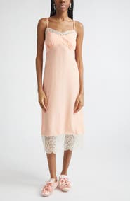 Simone Rocha Lace Trim Slipdress