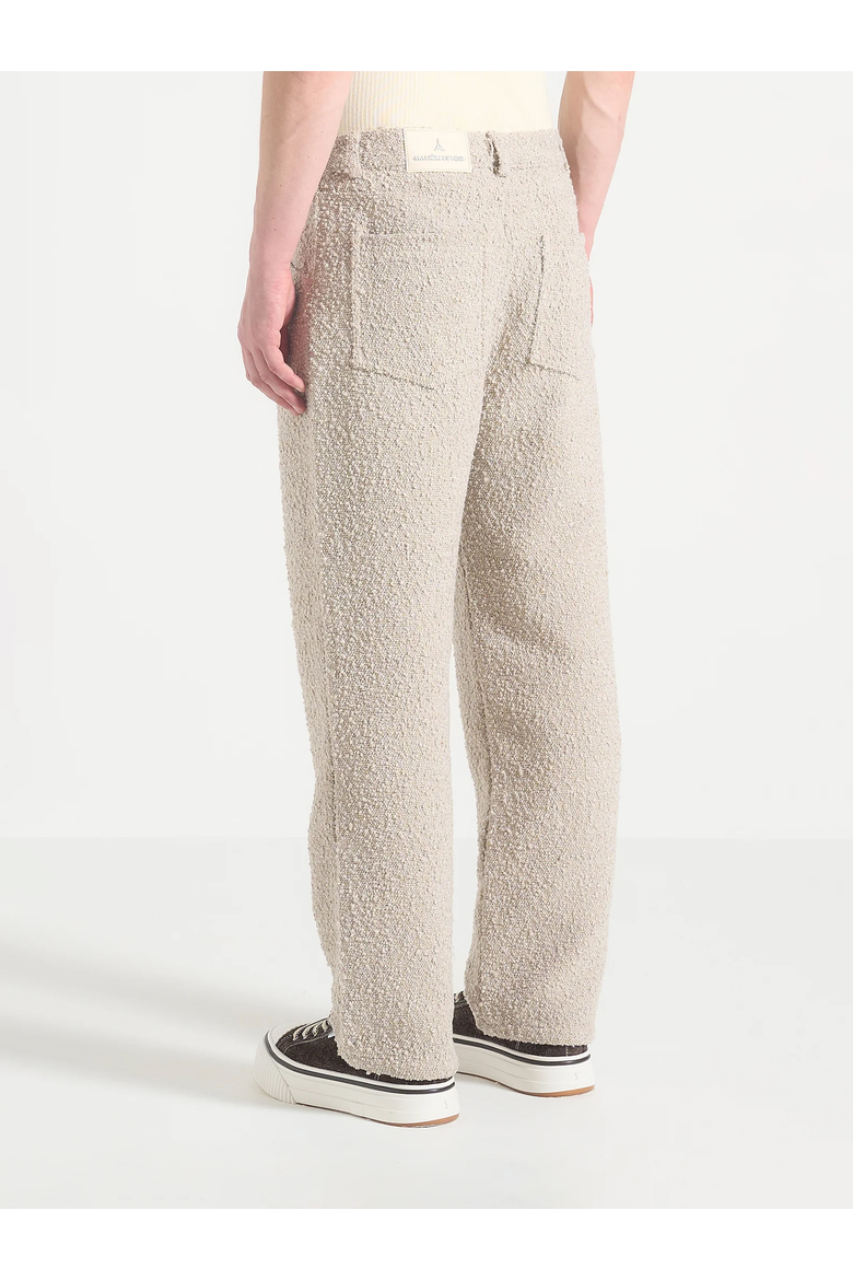 Arnault Textured Boucle Denim Jeans, Alternate, color, Beige