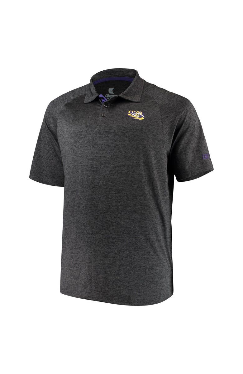 COLOSSEUM Men's Colosseum Black LSU Tigers Big & Tall Down Swing Polo, Main, color, Black