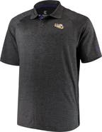 COLOSSEUM Men's Colosseum Black LSU Tigers Big & Tall Down Swing Polo
