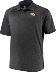 COLOSSEUM Men's Colosseum Black LSU Tigers Big & Tall Down Swing Polo