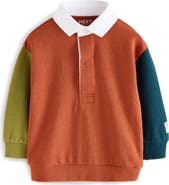 NEXT Kids' Colorblock Cotton Rugby Shirt