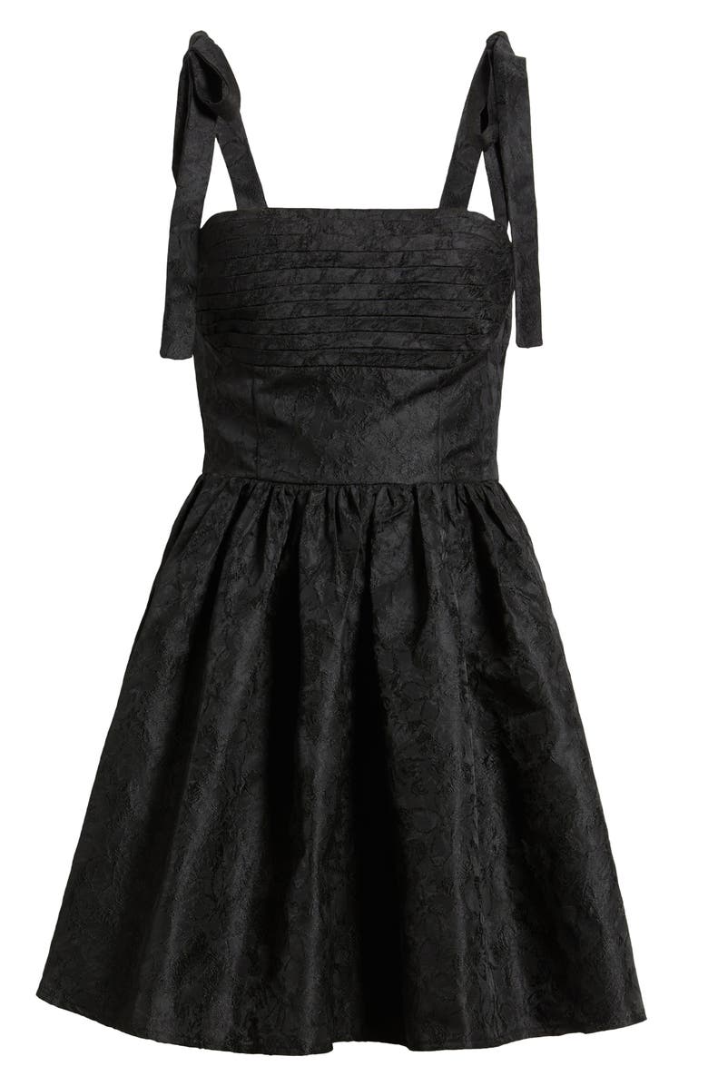 Lulus Sydney Floral Jacquard Cocktail Minidress, Alternate, color, 