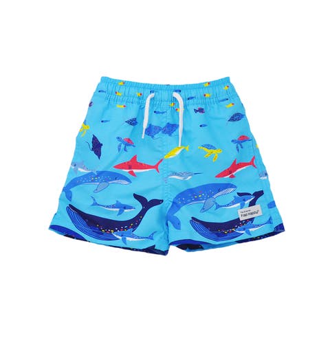 Boys UPF 50+ Wesley Swim Trunks with Mesh Liner