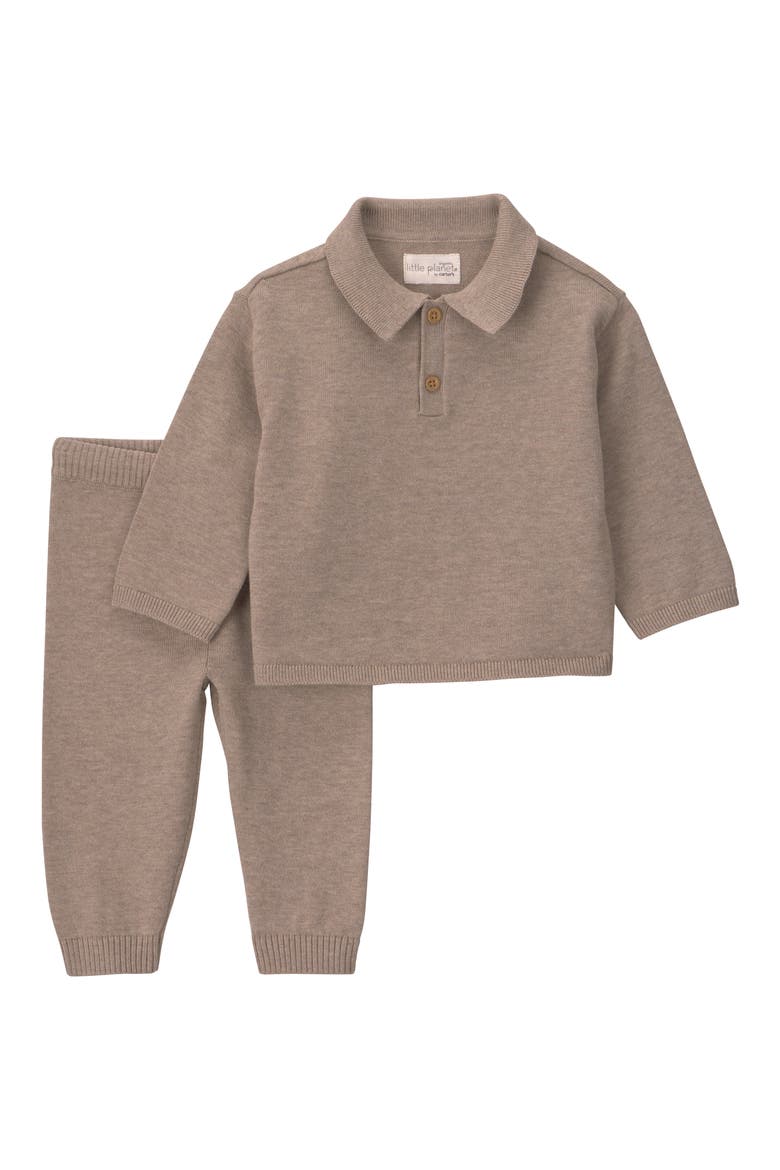 Kids' 2-Piece Organic Cotton Sweater Set, Main, color, BROWN
