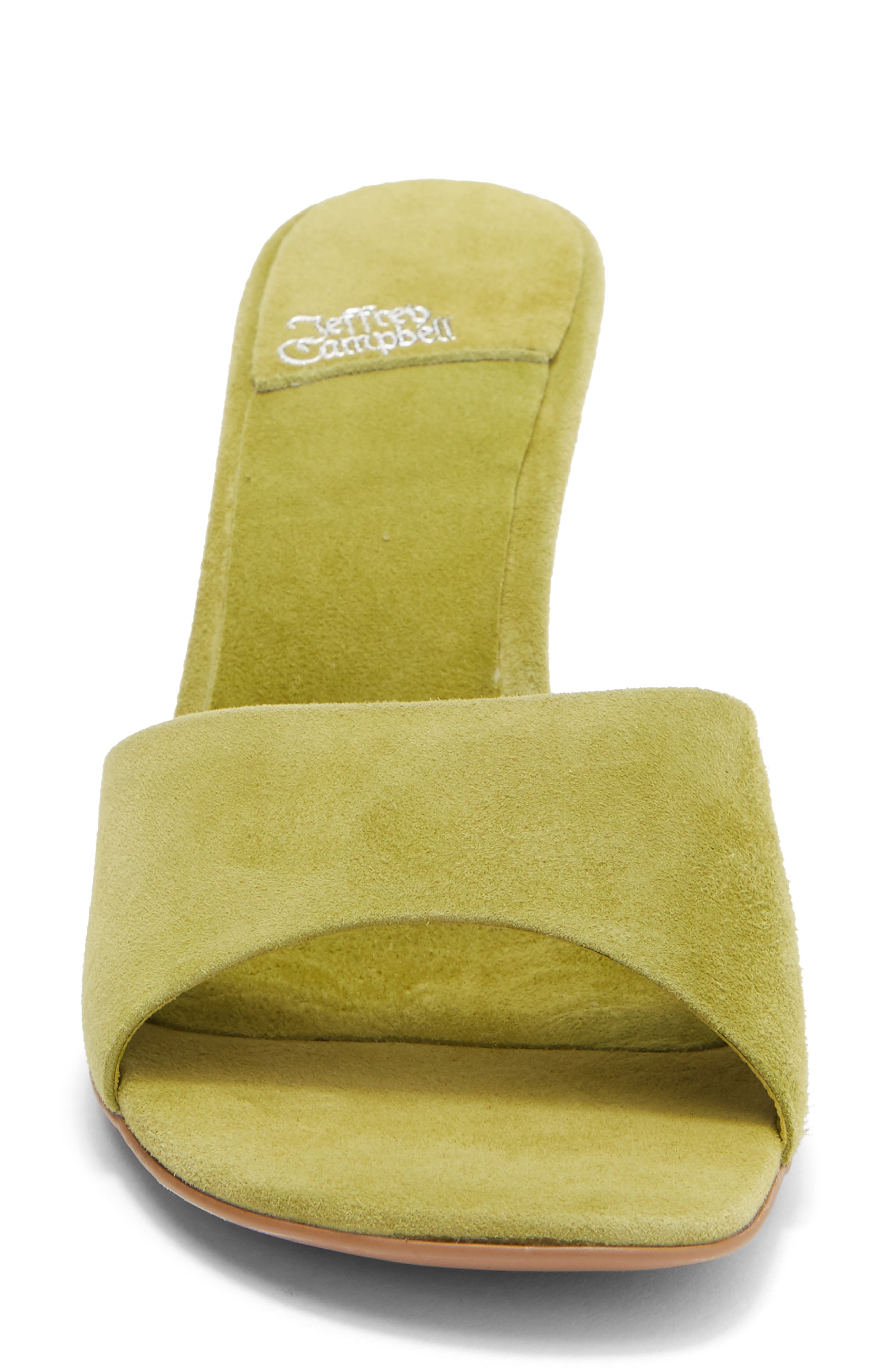 La-Nuit Sandal, Alternate, color, CHARTREUSE SUEDE
