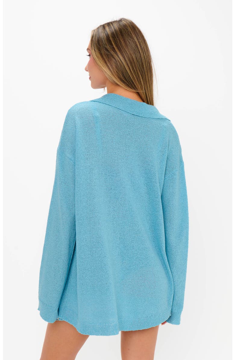 Show Me Your Mumu Sonny Sweater, Alternate, color, Blue Lagoon Knit